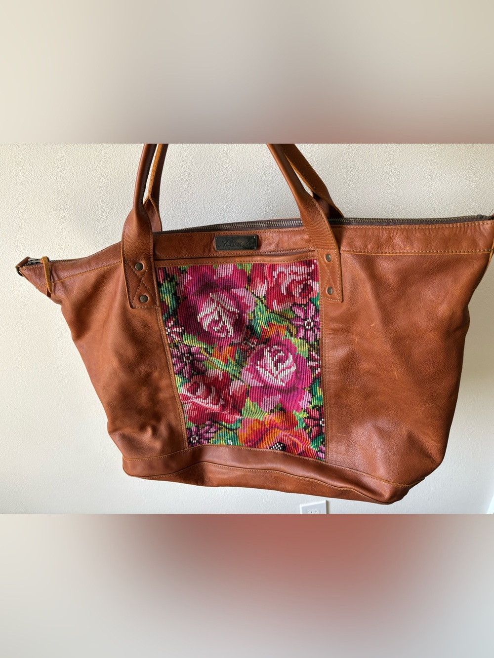 Nena and Co Weekender with Cafe Leather